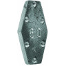 Грузило свинцовое SALMO плоское с зацепом скользящее 0.20г P5508-020